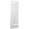 Ekena Millwork Americraft 5-Board (2 Batten) Wood Joined Board-n-Batten Shutters w/ Z-Bar, ARW102BB518X77WHH, PR ARW102BB518X77WHH - alternate 7